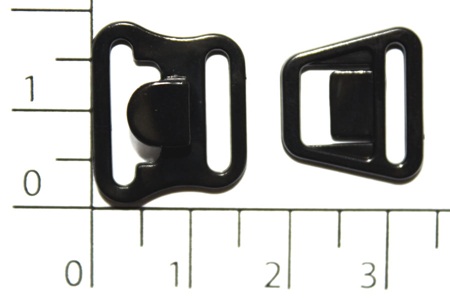 14С черный 12мм Застежки пластик для бюстгальтера (упаковка 1000 штук)0