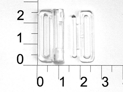 Застежка пластик прозрачный 20мм (упаковка 100 штук)0