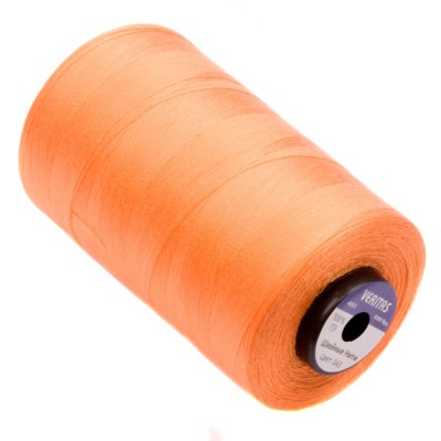 Нитки швейные 100% PE 40/2 цв S-043 оранжевый персиковый (боб 5000ярдов) VERITAS1