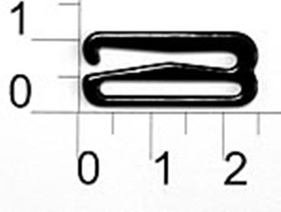 Крючок металл крашенный 2009В черный ширина=20мм (упаковка 1000 штук) (0)