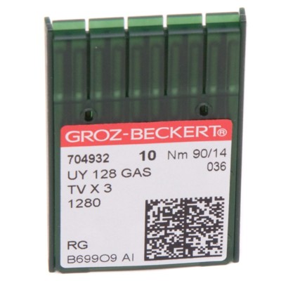 Иглы GROZ-BECKERT UY 128 GAS №90 (уп.10шт.) (0)