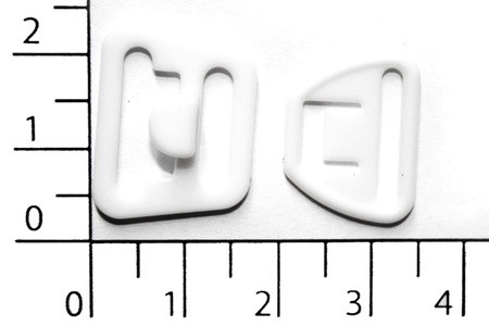 06С белый 15мм Застежки пластик для бюстгальтера (упаковка 1000 штук)0